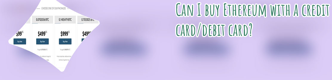 Purchase ethereum with credit card